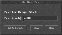 Edit Price